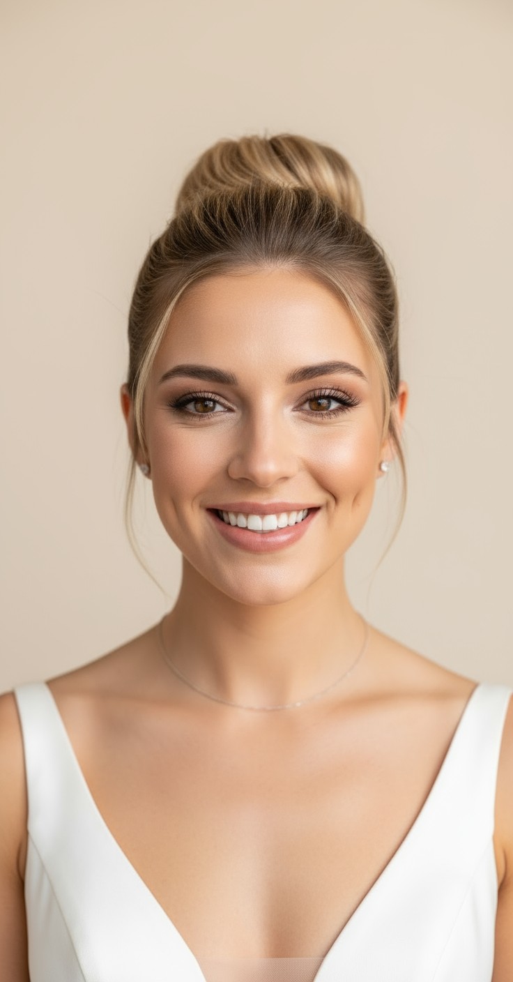 After Bridal Updo High Bun